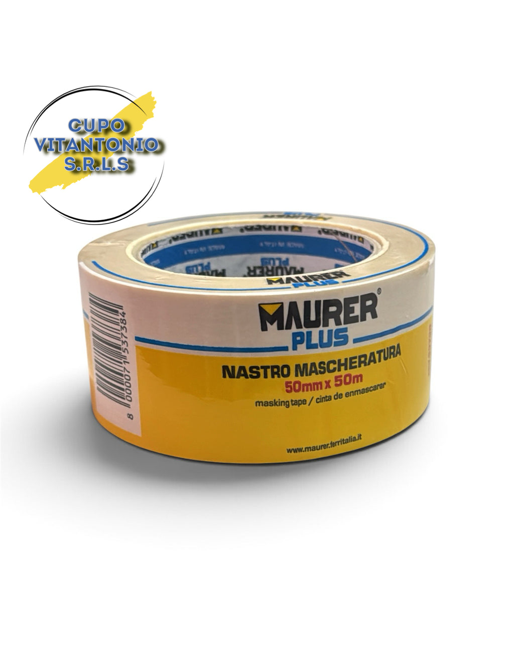 Nastro mascheratura adesivo carta semicrespata MAURER SET DI 10PZ.