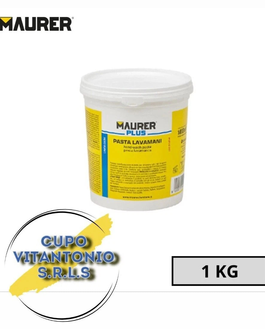Pasta lavamani uso professionale maurer saturno 1kg 5kg sgrassante detergente