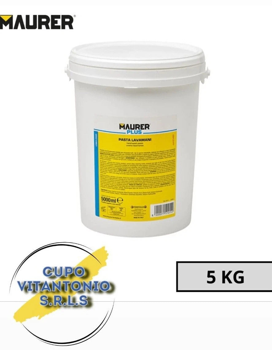 Pasta lavamani uso professionale maurer saturno 1kg 5kg sgrassante detergente