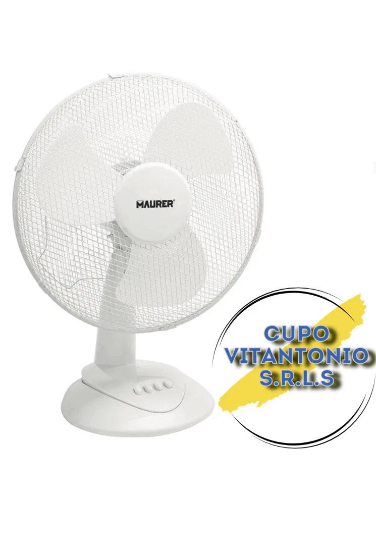 VENTILATORE DA TAVOLO “NINFEA” 45W - D. CM. 40 MAURER