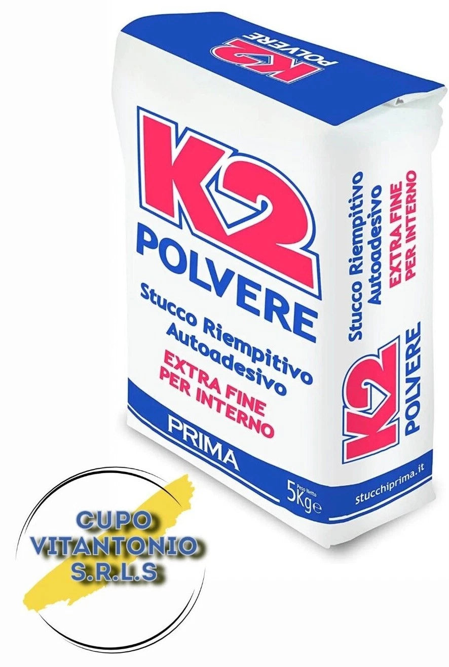 K2 stucco bianco riempitivo in polvere extra fine per uso interno gesso