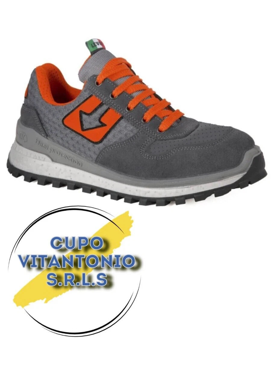 Lewer Monaco S1P SRC Scarpe antinfortunistiche da lavoro grigie